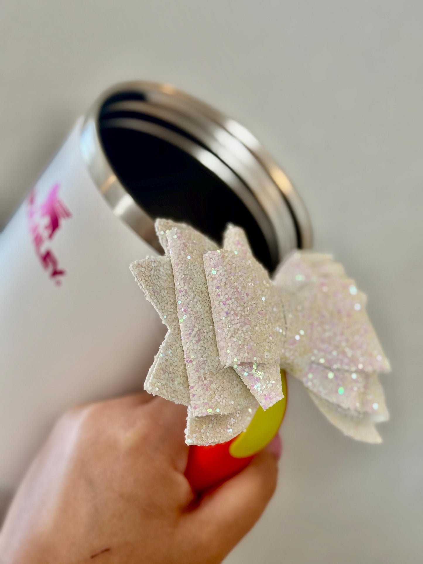 Stanley Cup Bow Straw Topper, Reusable Tumbler Accessory, Cup Decoration