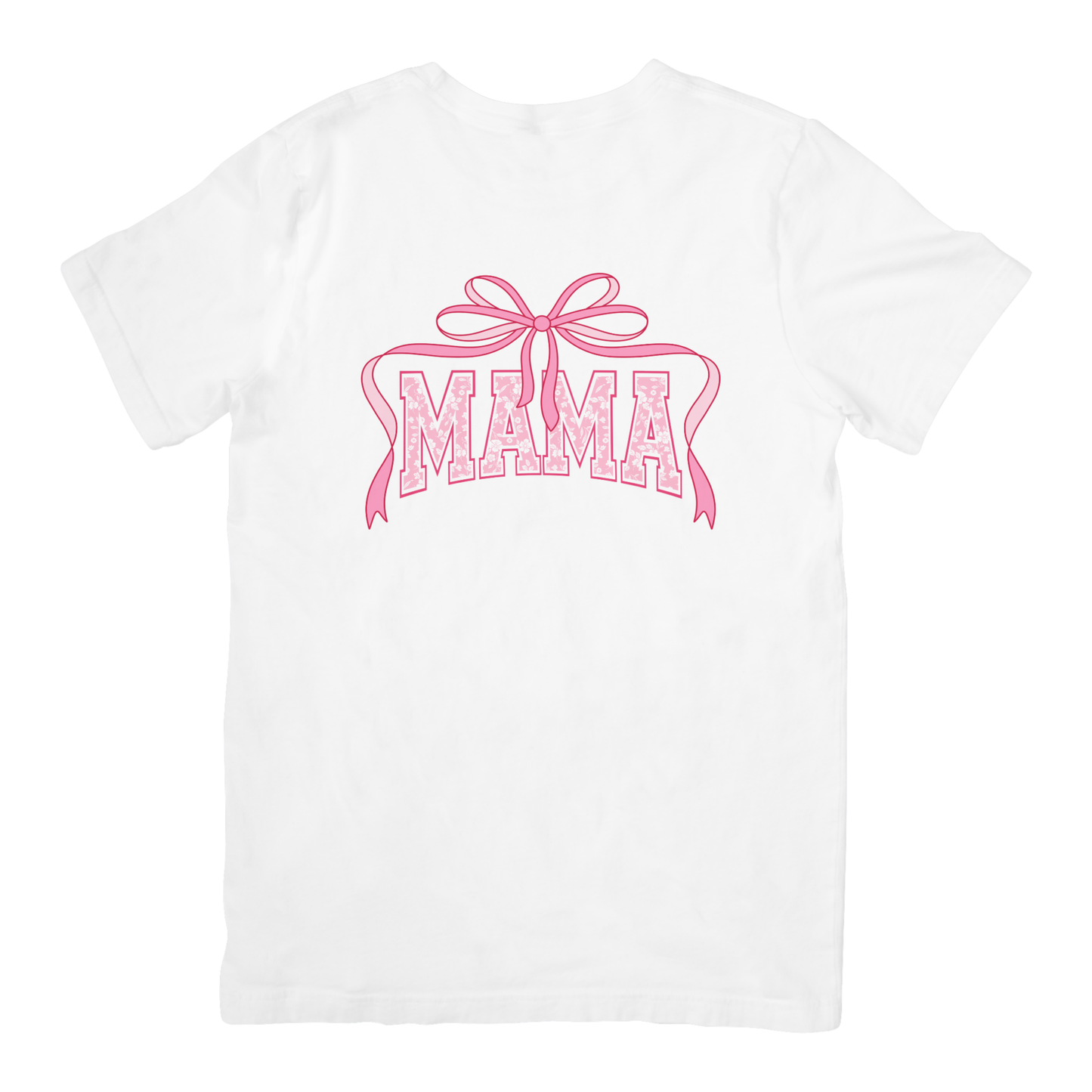 Coquette Mama Bow Graphic Tee | Cute Pink Mama Shirt