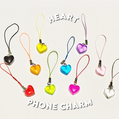 Heart Phone Charm | Phone Accessory | Cute Charm for Phone | Phone Decor | Gift for Her | Mobile Charm