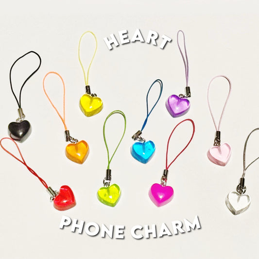 Heart Phone Charm | Phone Accessory | Cute Charm for Phone | Phone Decor | Gift for Her | Mobile Charm