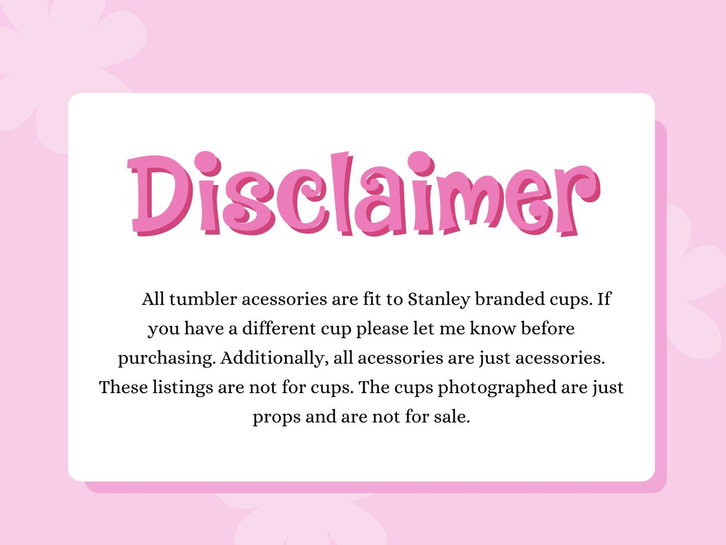 Stanley Cup Bow Straw Topper, Reusable Tumbler Accessory, Cup Decoration