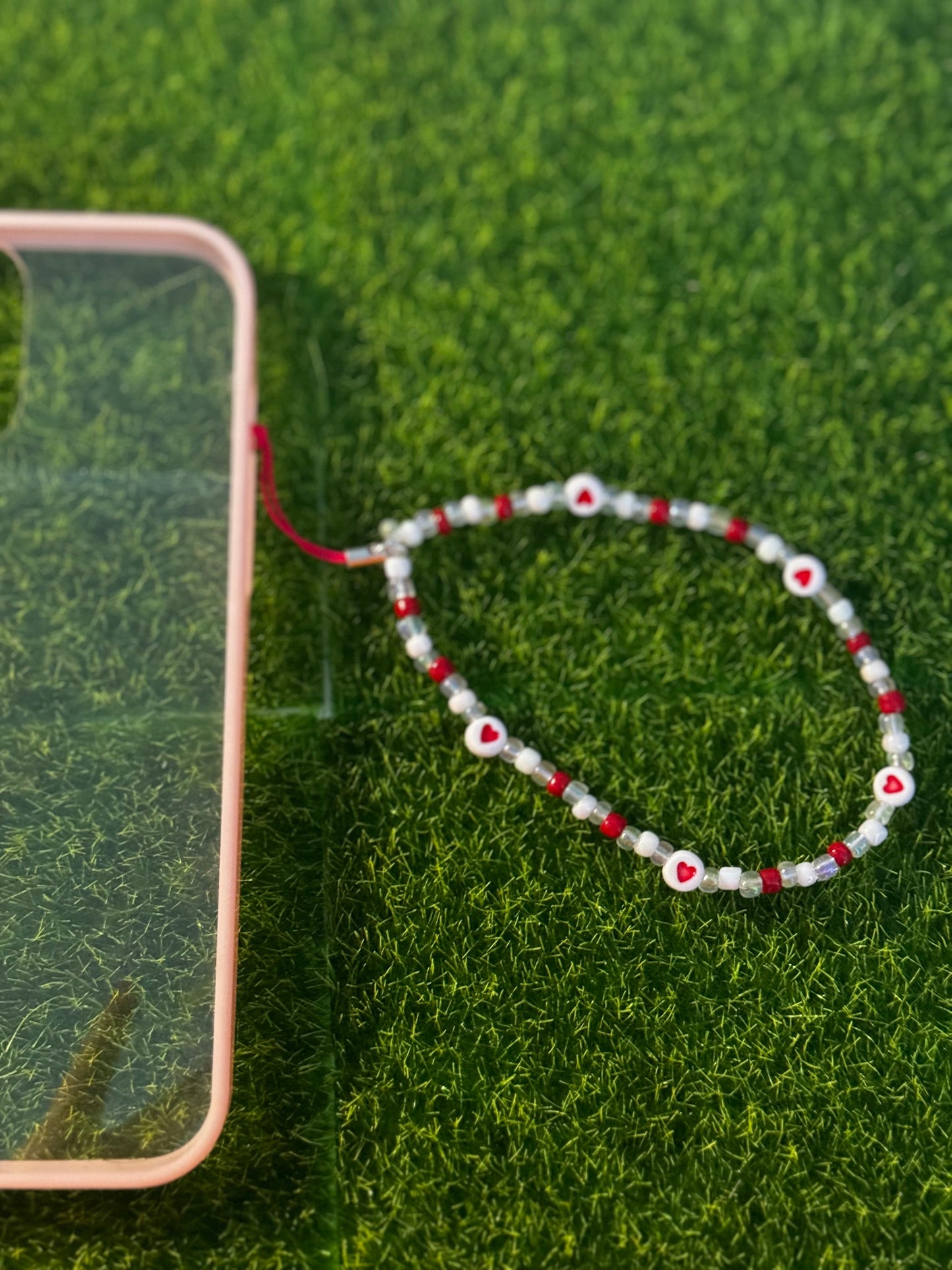 Heart Phone Charm Accessory, Phone Lanyard Add-On, Cute Phone Case Accessories, Heart Jewelry Gift, Phone Case Accessory, Gift for Her