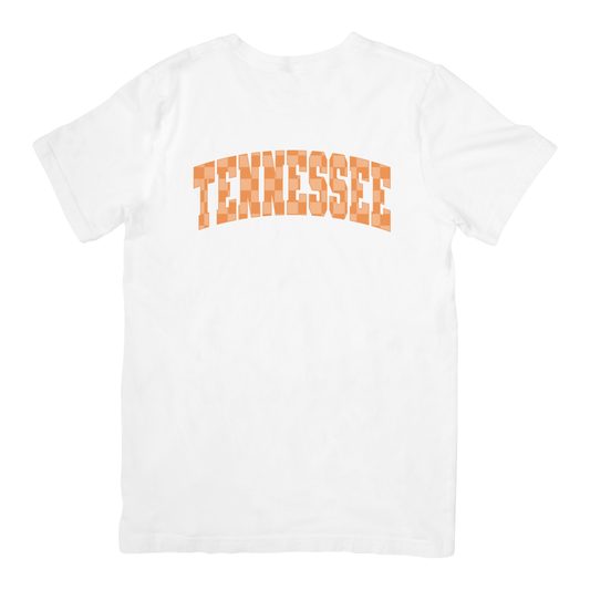 Tennessee Checkerboard Varsity Graphic Tee | Tennessee Game Day Shirt