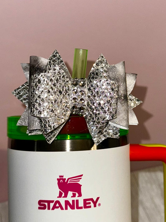 Silver Bling Bow