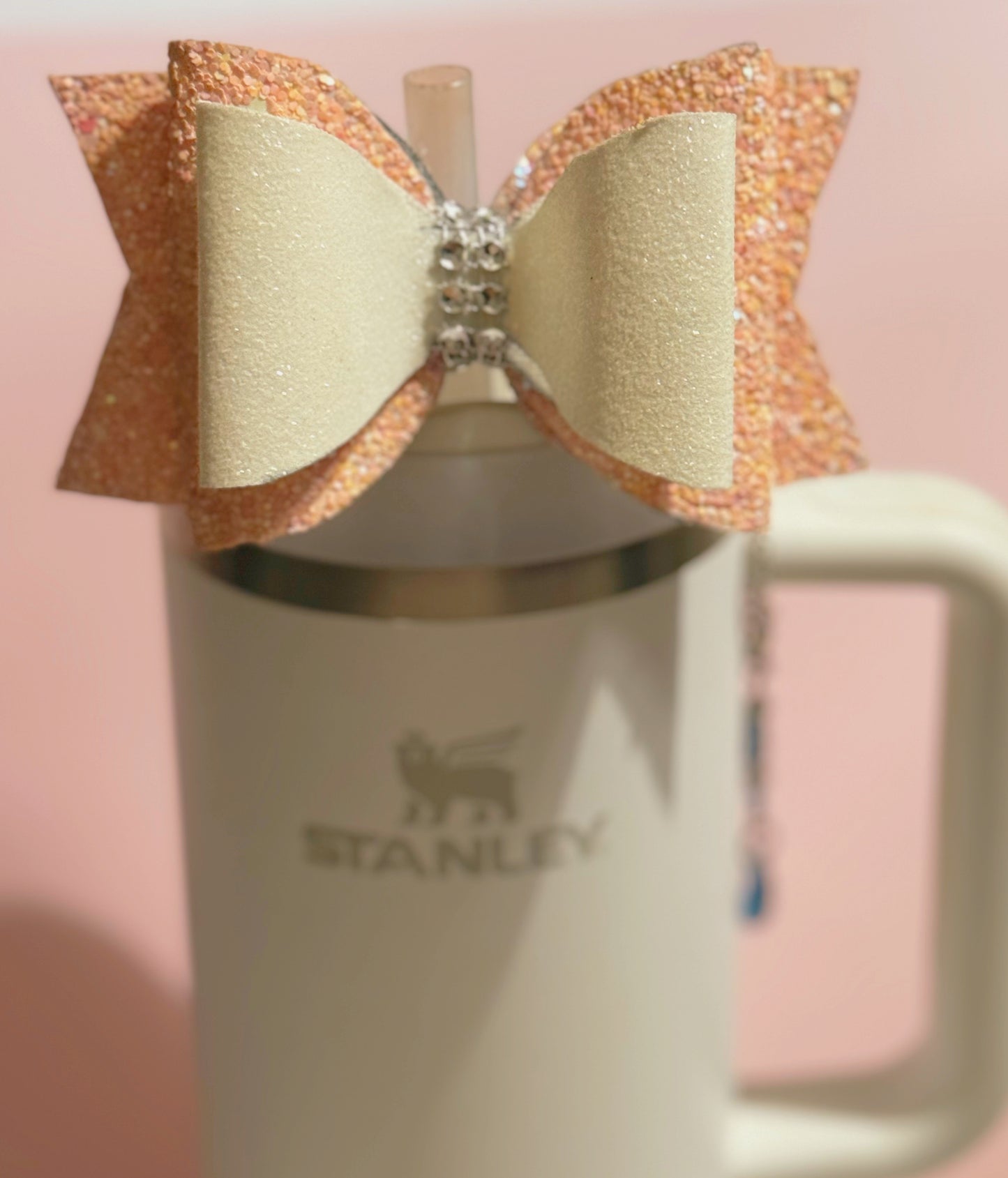 Cute Light Pink Stanley Bow