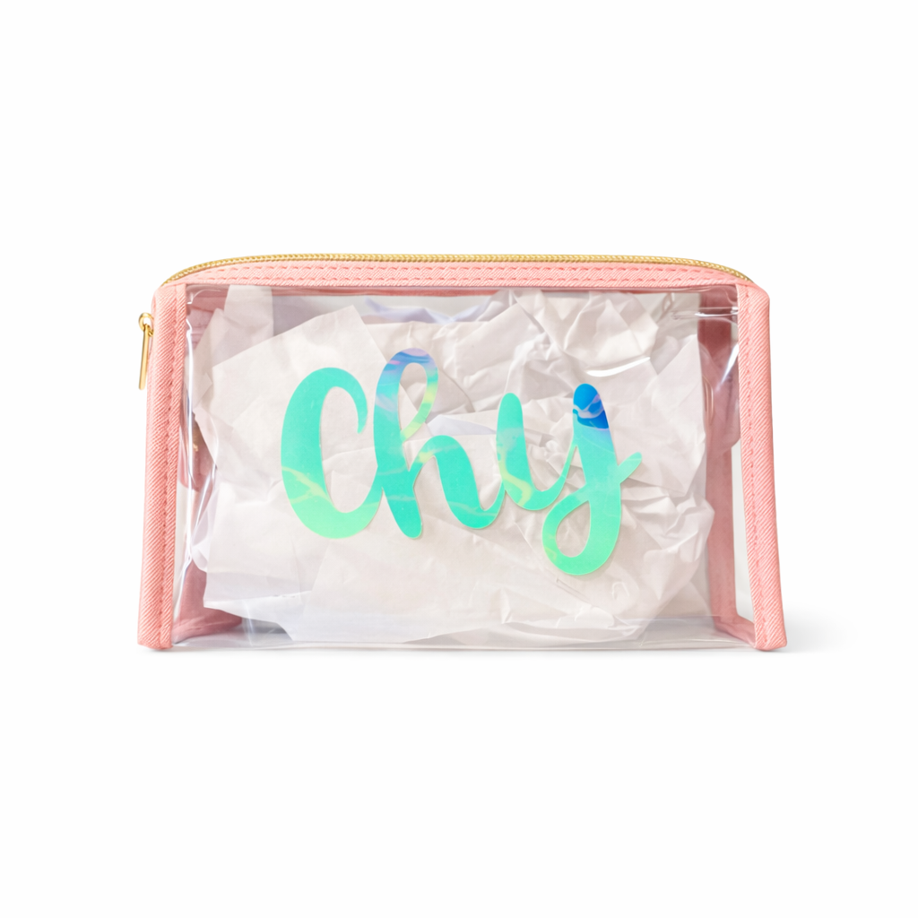 Custom Personalized Cosmetic Bag, Name Makeup Pouch, Monogram Bag, Bridesmaid Gift, Team Gift, Travel Accessory