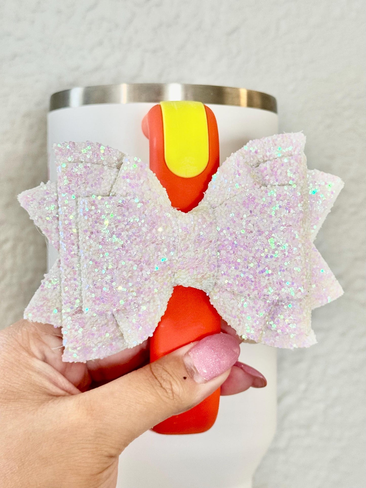 Stanley Cup Bow Straw Topper, Reusable Tumbler Accessory, Cup Decoration