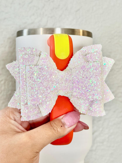 Stanley Cup Bow Straw Topper, Reusable Tumbler Accessory, Cup Decoration