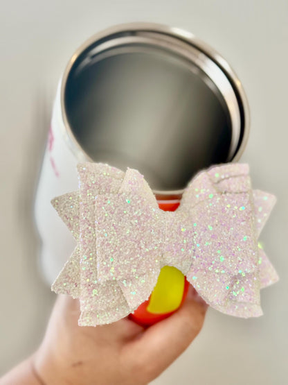 Stanley Cup Bow Straw Topper, Reusable Tumbler Accessory, Cup Decoration