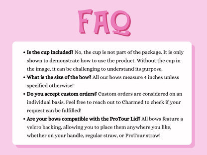 Stanley Cup Bow Straw Topper, Reusable Tumbler Accessory, Cup Decoration