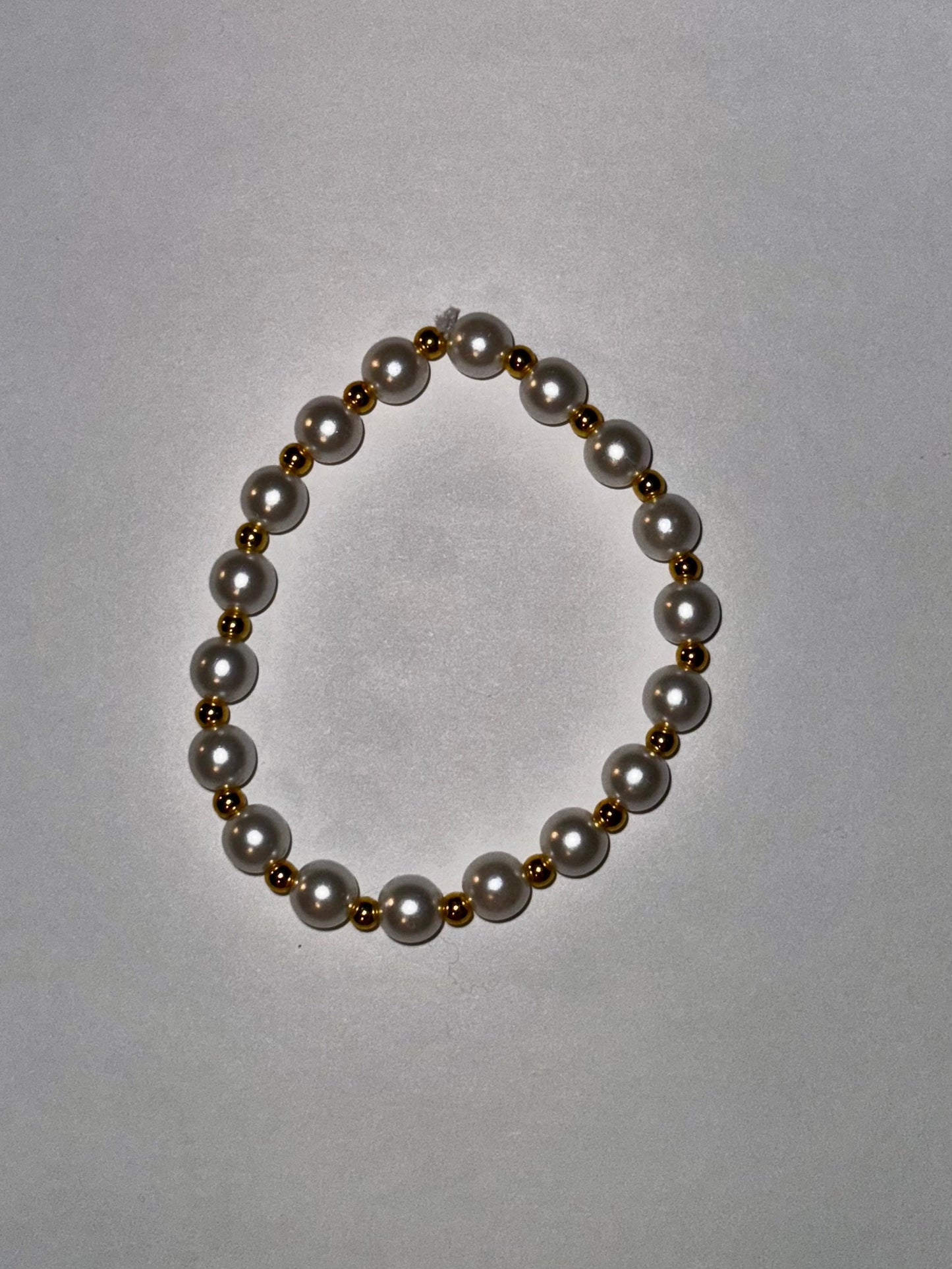 Gold and Pearl Bracelet