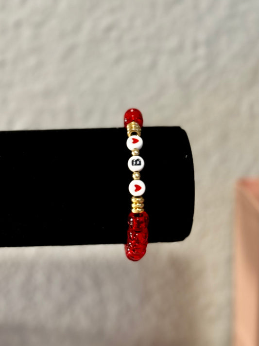 Personalized Beaded Inital Bracelet