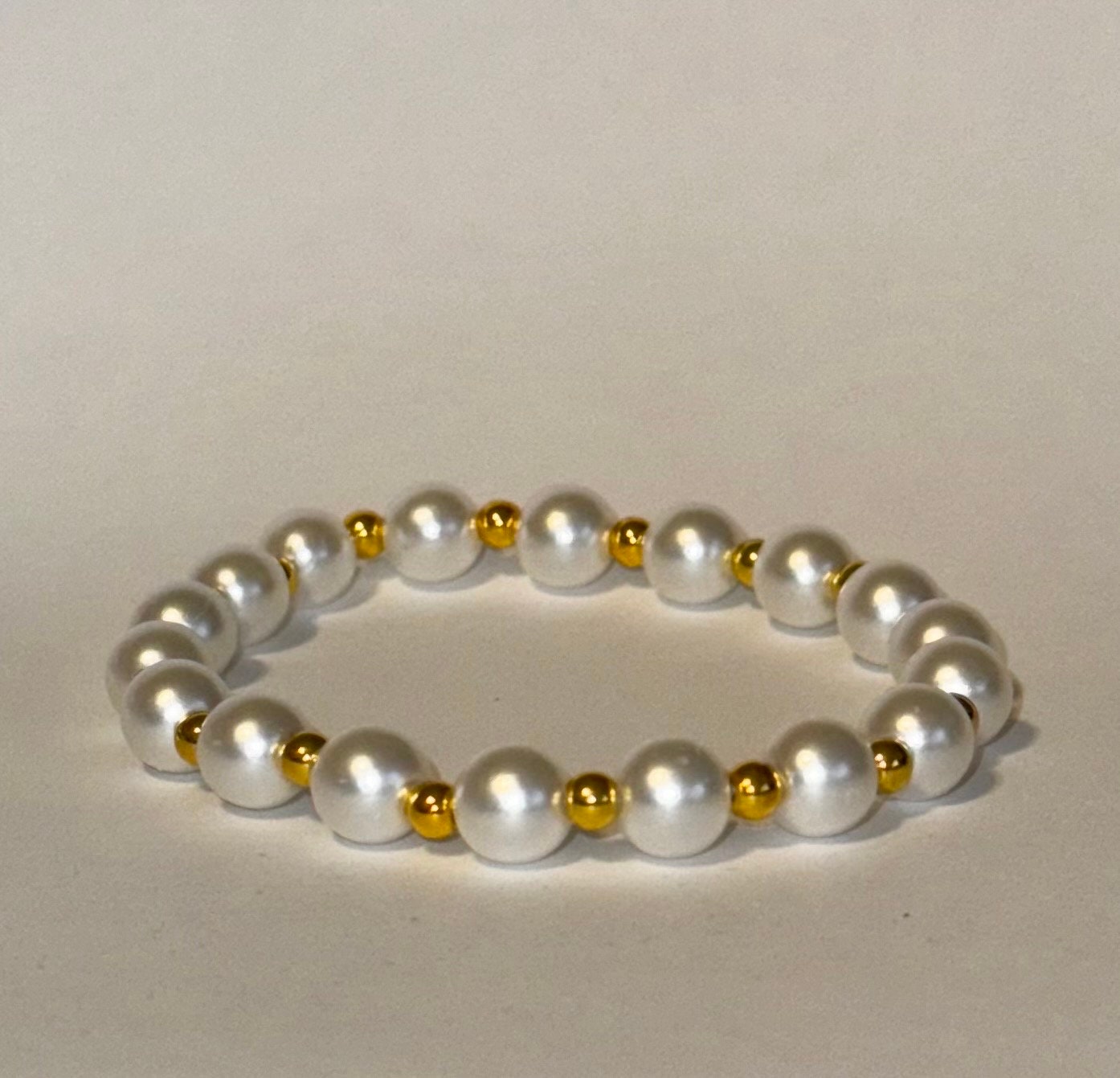 Gold and Pearl Bracelet